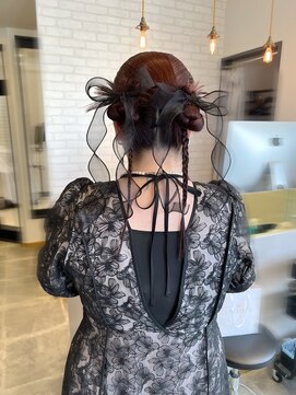 コバルト(Cobalt) お呼ばれヘアセットツインカチモリアレンジ