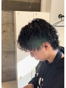 メンズギフト(men's GIFT) ツーブロック波巻きスパイラルパーマメンズマッシュウルフ