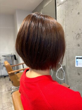 ヘア ルーナ バイ アプリーレ(hair lune by Aprire) 大人可愛い小顔ワンサイドショートボブカット20代30代40代