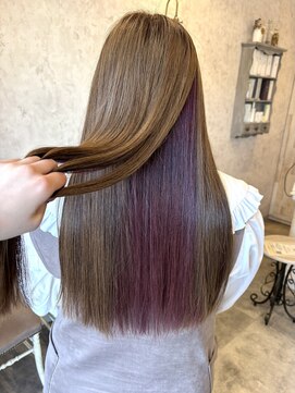 ディーヴァヘアーエズ(DIVA hair Eze) 【yui】インナー×ピンクバイオレット