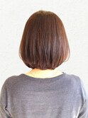 うる艶ボブ 髪質改善 ブラウンカラー トリートメント