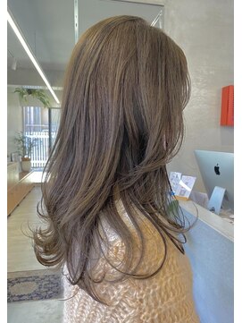 ナル(nalu.) オリーブベージュ/ロングレイヤー