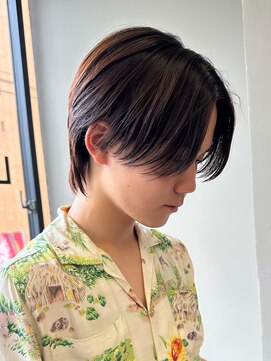 エルマーク 渋谷(L-MARK) センターパート/ニュアンスパーマ/カルマパーマ/men's