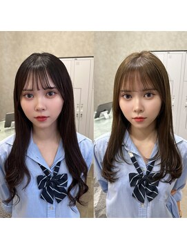 メラク(Merak) 大人可愛い×透明感カラー小顔レイヤーロング【20～40代】