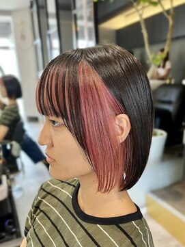 フィッシュヘアー(fish hair) 髪質改善/髪質改善カラー/インナーカラー/ピンク/ペールピンク