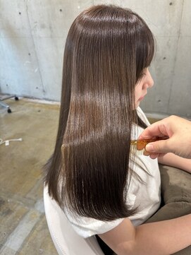 ナーチュア(NURTURE) ツヤブラウンカラー×髪質改善カラー