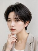 上品ハンサムショート×前髪長めショート|小顔・似合わせカット