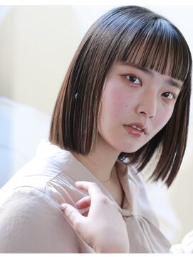 アロン(ALLON) 髪質改善縮毛矯正×ミニボブ