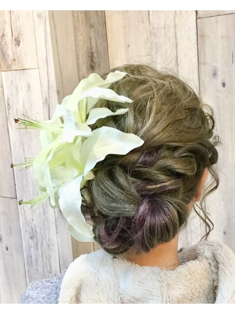 結婚式やパーティー イベントのヘアセットはムーンにどうぞ！