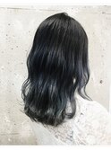 スノーブルー_セシルカット_ココアブラウン