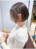 【二階堂光孝】アッシュグレージュ大人かわいいからっぱなしボブ