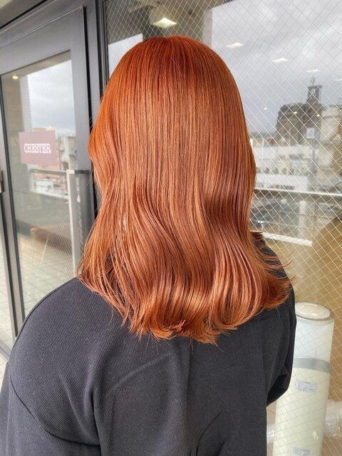 【pignon】ヨシンモリ 韓国風 オレンジヘア 透明感