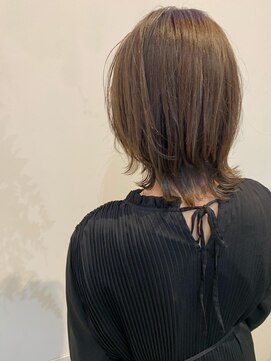 ネオリーブアピ 池袋店(Neolive api) 【Neolive api 池袋】ウルフカット×グレージュ