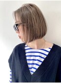 【FOLK】ブリーチ1回♪透明感カラー☆似合わせ切りっぱなしボブ
