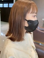 フロア(FLOOR) 切りっぱなしbob×やわらかベージュ