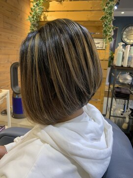 ネスタ ヘアー グラウンド(NESTA hair ground) ハイライト/ボブスタイル