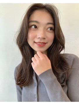 ベル 銀座5丁目店(Belle) レイヤー×根本パーマ　かきあげ美人へ