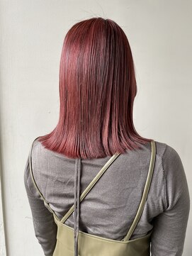 ホワイトルーム(White Room) pink red ダブルカラー