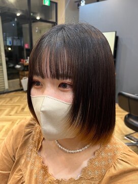 アルター(aL ter) フェイスレイヤー［黒髪/グレーベージュ/前髪パーマ］