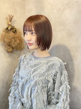 エルモナ(Elmona) 【HARUKA】ボブ/顔まわりカット/レイヤー/ピンク/ブリーチなし