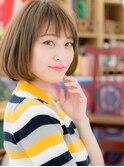 ハイライトシースルーバング切りっぱなしボブc5大宮20代30代40代