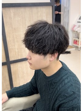 メンズギフト(men's GIFT) 刈り上げツーブロックツイストスパイラルパーマメンズマッシュ