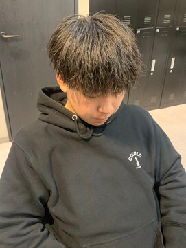 アッドバイケーツー 心斎橋(add by k-two Men's) ソフトツイストパーマ/ニュアンスパーマ/メンズカット/黒髪