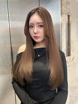 リリー(Lilley)&nbsp;【稲永麻衣】レイヤーカット+チョコレートカラー+韓国ヘア