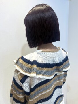 エミス バイ メルト 吉祥寺(emis by melt) 【吉田江梨】暖色ボブ縮毛矯正ストレートパーマ深みカラー艶人気