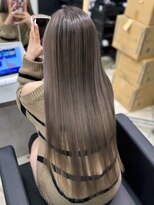 ラピス 福岡天神店(Lapis)&nbsp;ホワイトグレージュバレイヤージュミルクティー