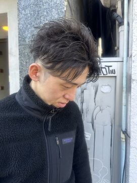 ティムヘアー(tim hair) シャドウパーマ×アップバングショート