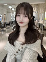 フォルテ 表参道店(FORTE)&nbsp;くびれヘア/アプリコットオレンジ/ハイライトカラー