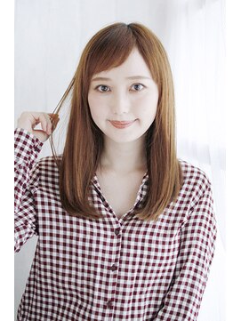 シュシュット(chouchoute) 夏美髪質改善アプリコットオレンジハイライトカラーくびれヘア35