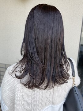 オウルヘアー(Owl hair) レイヤースタイル/ロング/ブラウンカラー/白髪染め