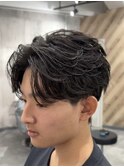 ニュアンスパーマフェザーパーマ名古屋栄メンズ美容室