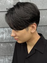 ヒュイル バイ ニアウ(Hwyl by Niau) メンズマッシュセンターパートスパイラルパーマニュアンスパーマ