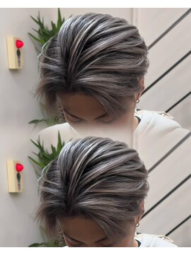 ステラ(STELLA) センターパート/メンズバレイヤージュ/メンズデザインカラー