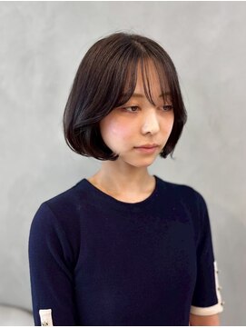 ジーナ  札幌大通(Zina) 美髪＊くびれカールボブ＊アッシュグレージュ＊Zina札幌大通