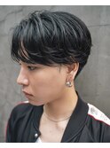 MEN’S HAIRブルーブラックシャドウパーマ