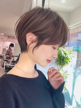 コール ネックス ザ サロン 表参道(COALL nex the salon) 斜めバング グレージュカラー シルキーベージュ マッシュパーマ