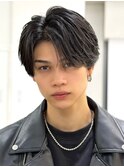 men's/メンズ曲がる縮毛矯正/ニュアンスパーマ/黒染め/池袋