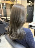 モーブグレージュオリーブグレージュくすみカラー韓国風20代30代