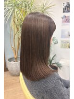 カットサロン ウシジマ(CUT SALON USHIJIMA)&nbsp;【美髪ストレート/顔まわりレイヤー/ショコラブラウン】