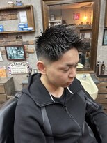 アールズ ヘア(R's hair)&nbsp;MEN’S/リバースセンターパート/ニュアンスパーマ/印西市／印西