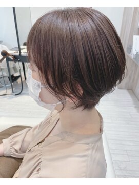 デイジー(Daisy) 大人ショートボブ丸みショートマッシュショート白髪ぼかし