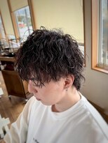 コモレビ(komorebi)&nbsp;【山本智文】ツイストスパイラルパーマメンズウルフ