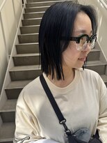 バローチェ 大阪 堀江(Barouche)&nbsp;【Barouche/中島綾子】　ネイビーカラー/ボブ/韓国ボブ/堀江