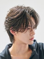 オーシャントーキョー 原宿(OCEAN TOKYO)&nbsp;韓国風センターパートフェザーパーマニュアンスパーマカルマヘア
