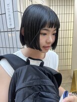 ナヌークカフラ(nanuk kafla)&nbsp;酸性ストレートをかけてさらっとボブ