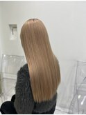 ミルクブラウンフェイスフレーミングカラーレイヤーケアブリーチ